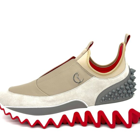 Christian Louboutin SHARKYLOUB SP Spikes Flat Leather Sneakers Shoes Mens main image 11